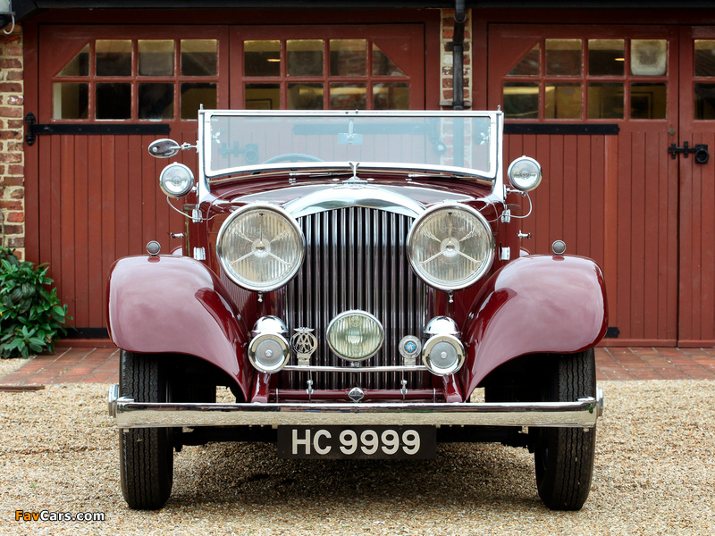 Bentley 3 ½ Litre Drophead Coupe by Vanden Plas 1934 wallpapers (800 x 600)