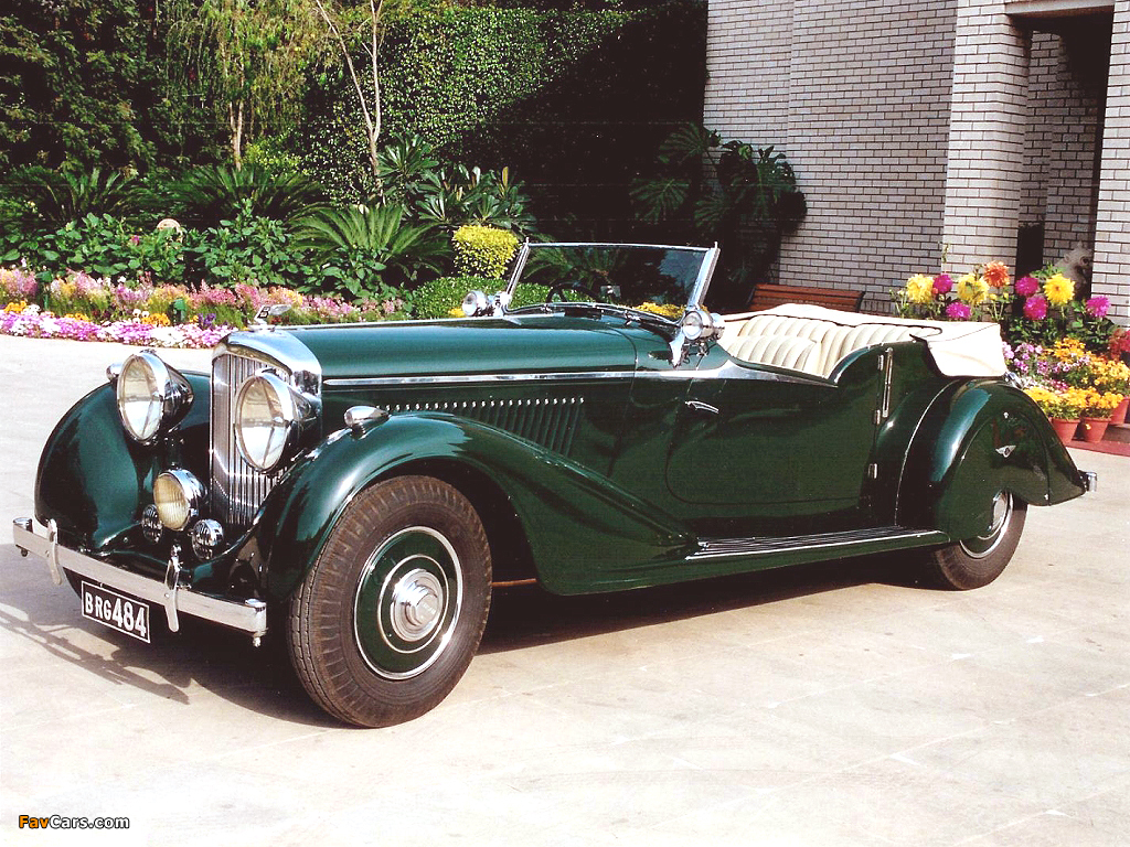 Bentley 4 ¼ Litre Tourer by Vanden Plas 1936–39 photos (1024 x 768)