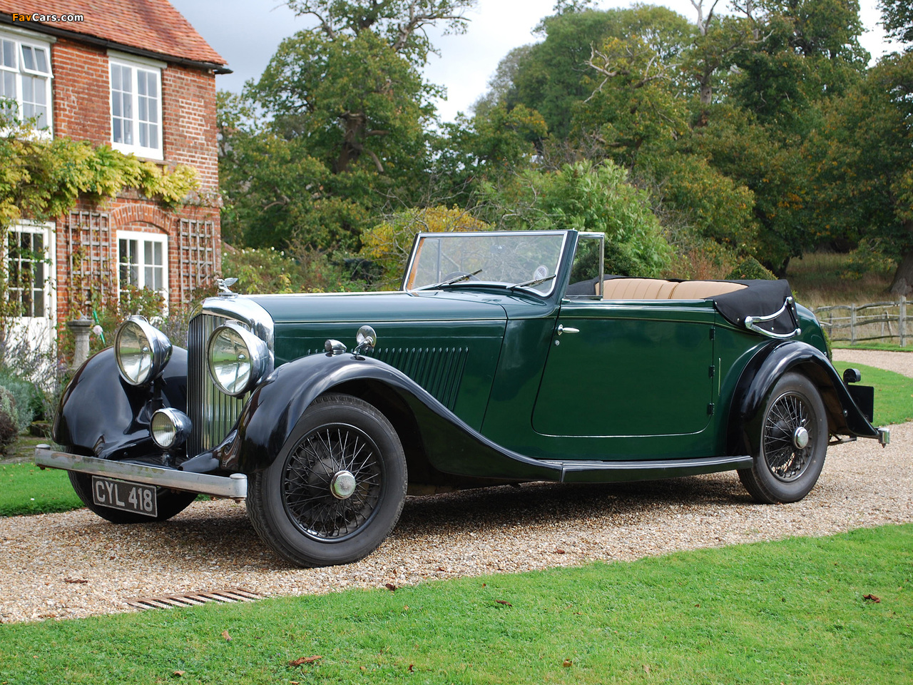 Bentley 4 ¼ Litre Drophead Coupé by Park Ward 1936 pictures (1280 x 960)