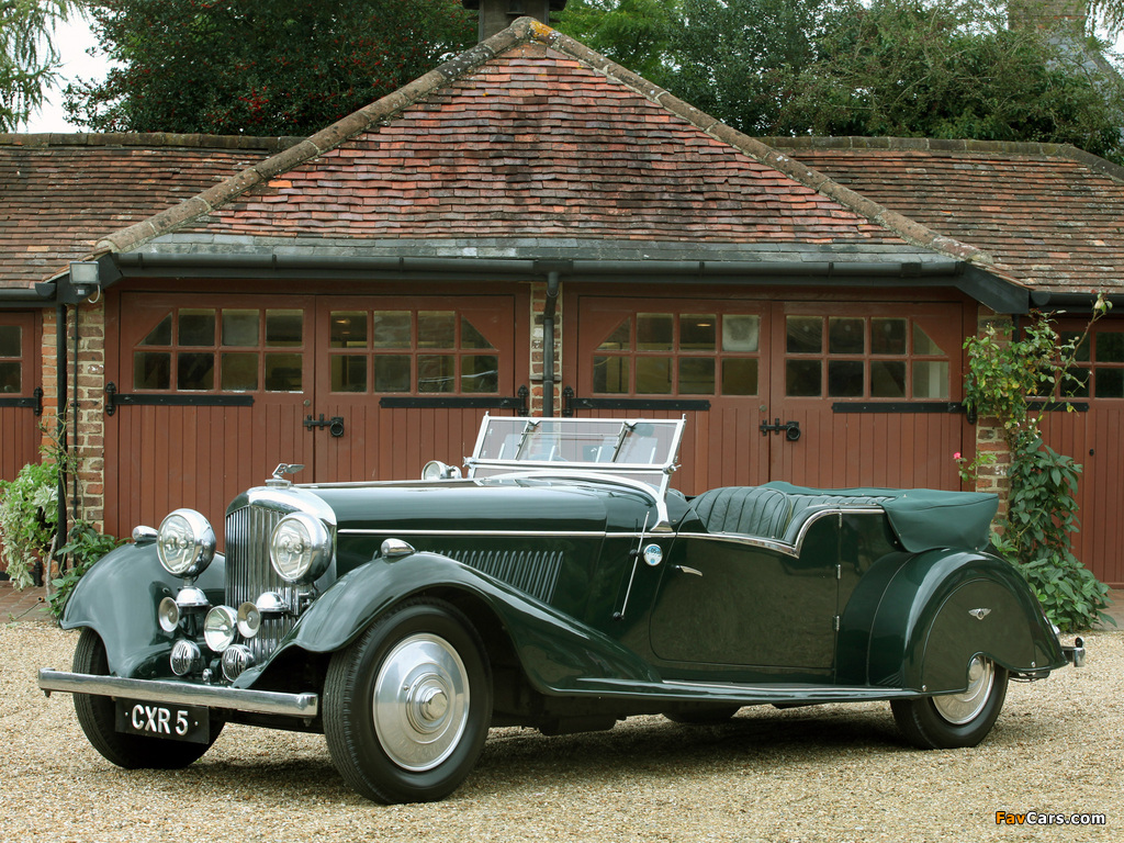 Bentley 4 ¼ Litre Tourer by Vanden Plas 1936–39 wallpapers (1024 x 768)