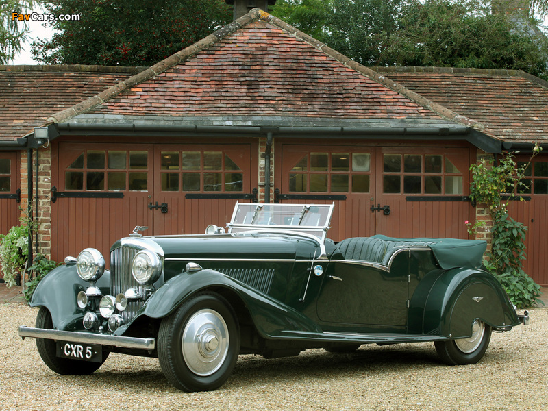 Bentley 4 ¼ Litre Tourer by Vanden Plas 1936–39 wallpapers (800 x 600)