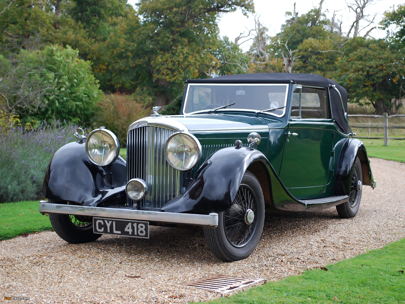 Photos of Bentley 4 ¼ Litre Drophead Coupé by Park Ward 1936 (1600 x 1200)