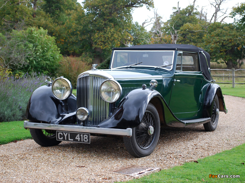 Photos of Bentley 4 ¼ Litre Drophead Coupé by Park Ward 1936 (800 x 600)