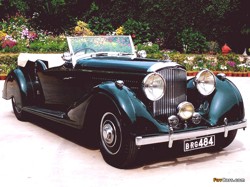 Bentley 4 ¼ Litre Tourer by Vanden Plas 1936–39 wallpapers (800 x 600)