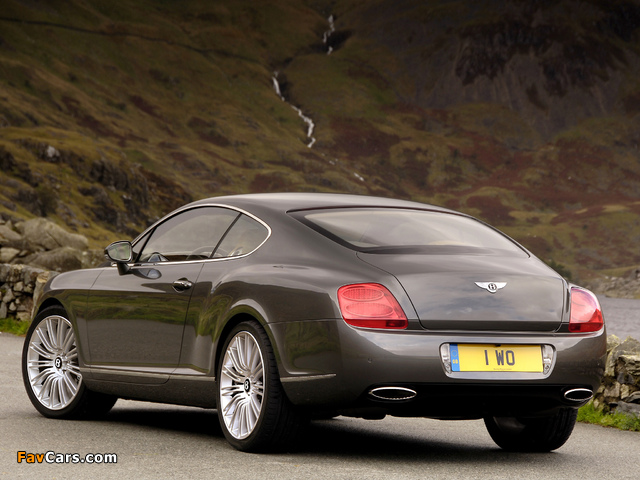 Bentley Continental GT Speed 2007–11 wallpapers (640 x 480)