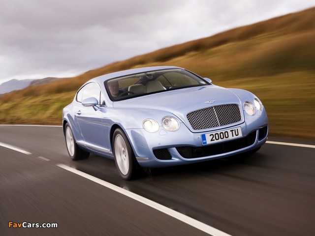 Bentley Continental GT UK-spec 2007–11 wallpapers (640 x 480)