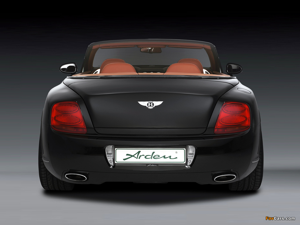 Arden Bentley Continental GTC 2009–10 pictures (1024 x 768)