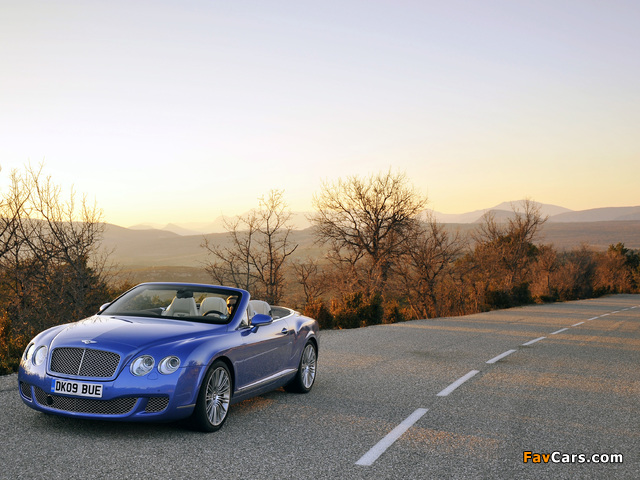Bentley Continental GTC Speed 2009–11 wallpapers (640 x 480)