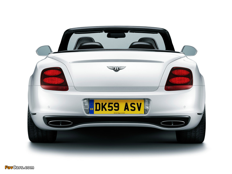 Bentley Continental Supersports Convertible 2010–11 photos (800 x 600)