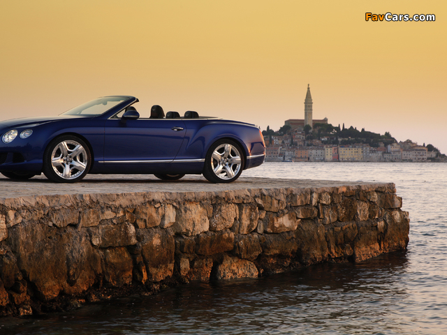 Bentley Continental GT Convertible 2011–15 pictures (640 x 480)