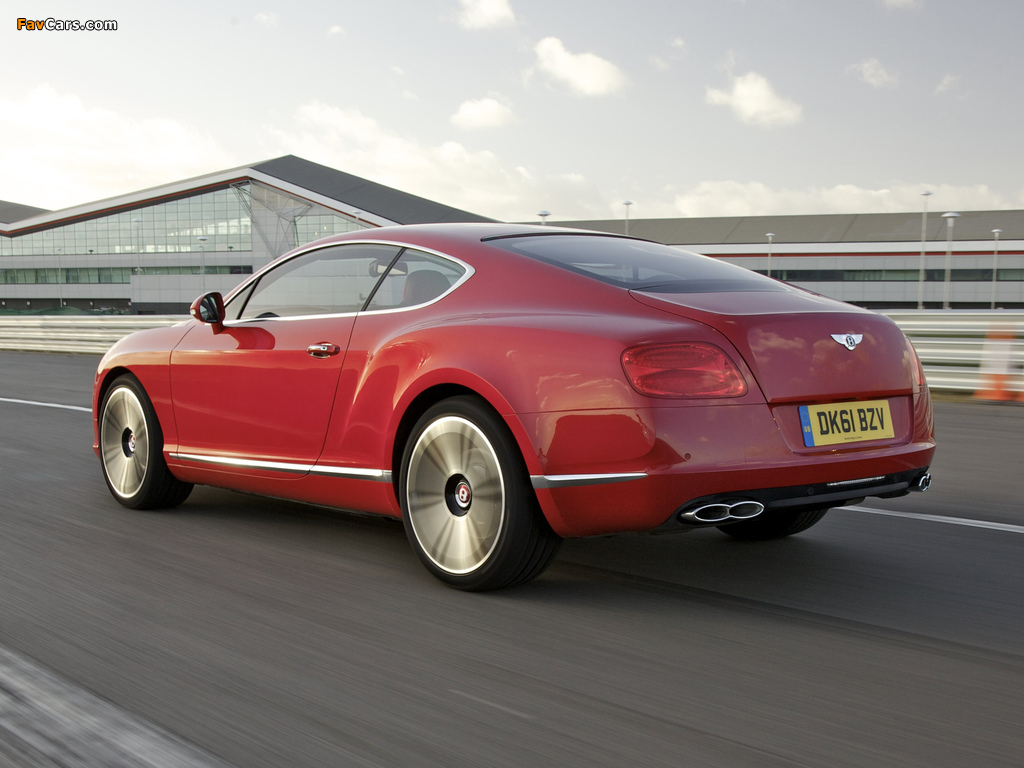 Bentley Continental GT V8 UK-spec 2012 pictures (1024 x 768)