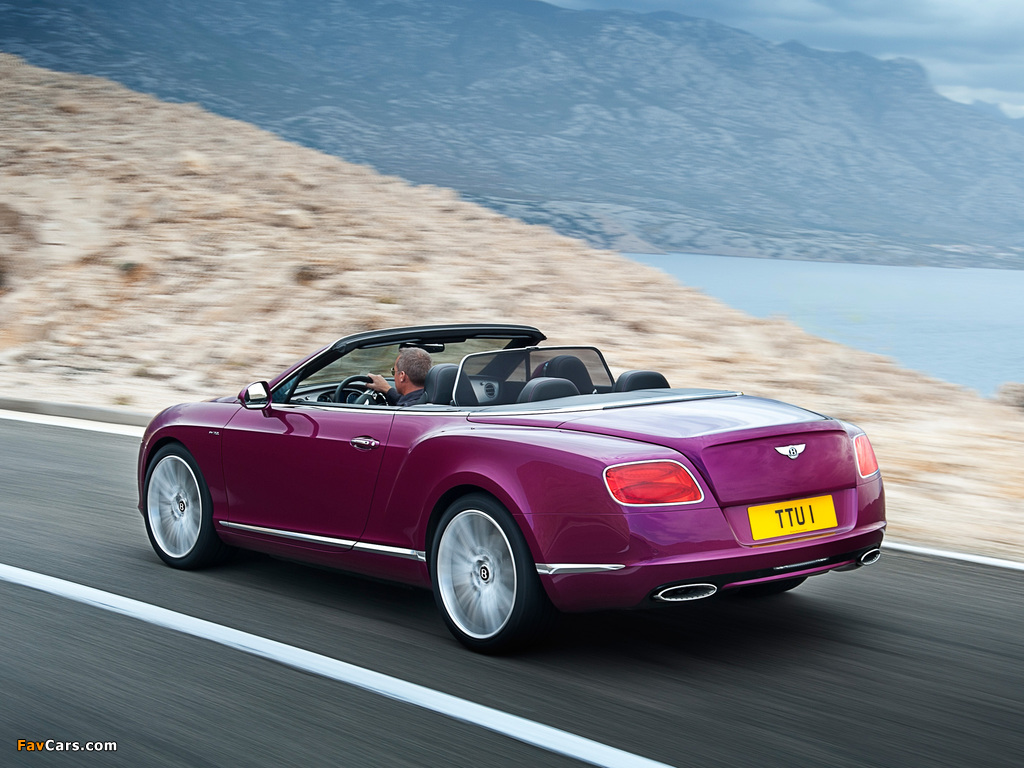 Bentley Continental GT Speed Convertible 2013–14 pictures (1024 x 768)