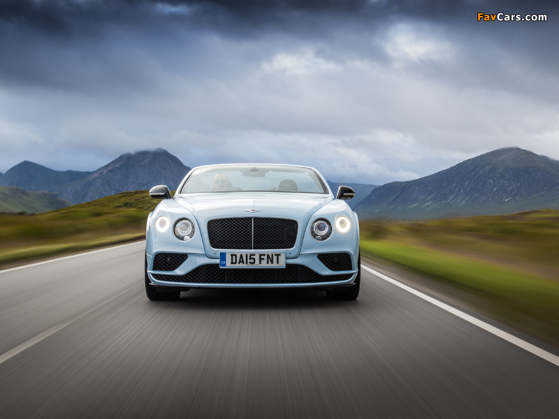 Bentley Continental GT V8 S Convertible UK-spec 2015 photos (800 x 600)