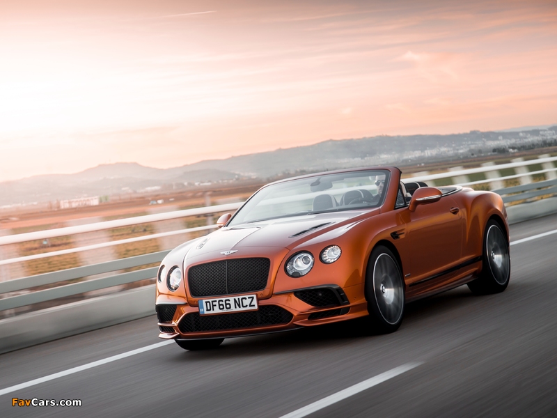 Bentley Continental Supersports Convertible 2017 pictures (800 x 600)
