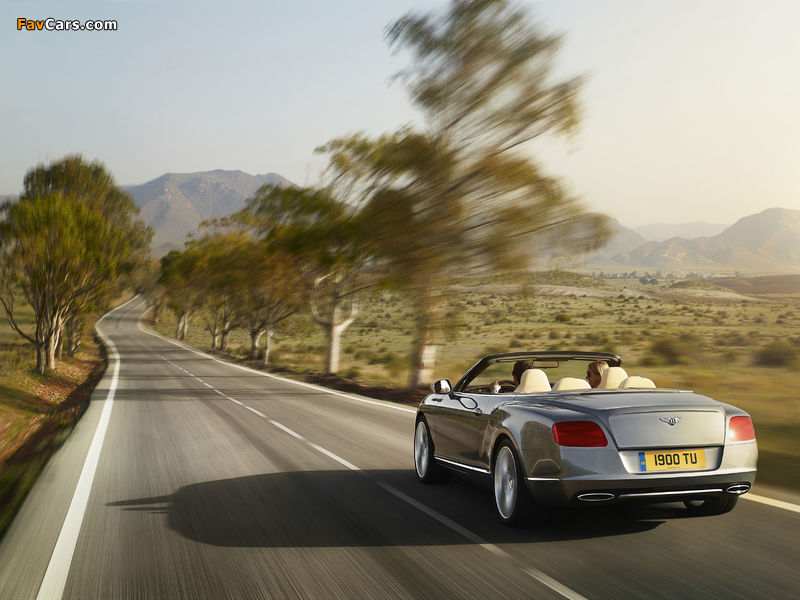 Images of Bentley Continental GT Convertible 2011–15 (800 x 600)