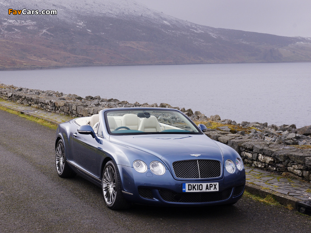 Photos of Bentley Continental GTC Speed 2009–11 (640 x 480)