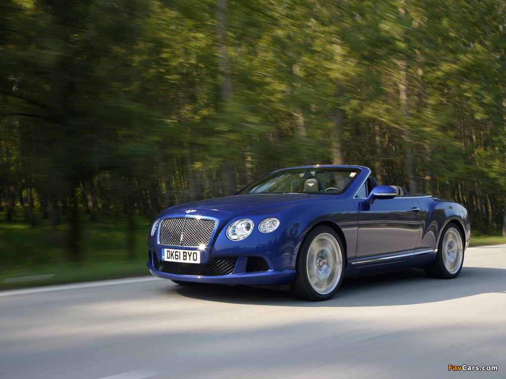 Pictures of Bentley Continental GT Convertible 2011–15 (1024 x 768)