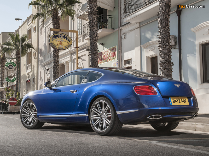 Pictures of Bentley Continental GT Speed 2012–14 (800 x 600)