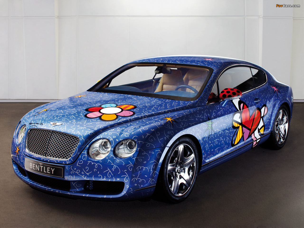Bentley Continental GT by Romero Britto 2009 wallpapers (1280 x 960)