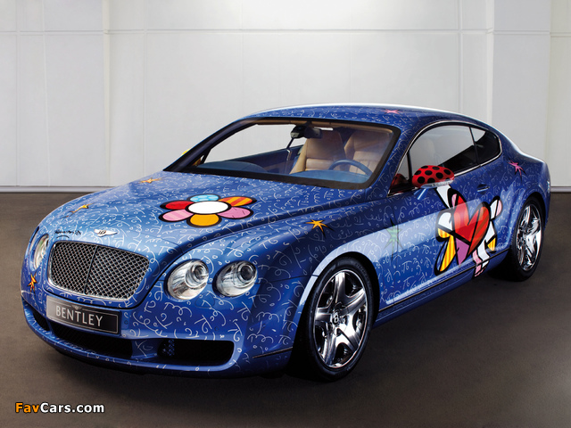Bentley Continental GT by Romero Britto 2009 wallpapers (640 x 480)