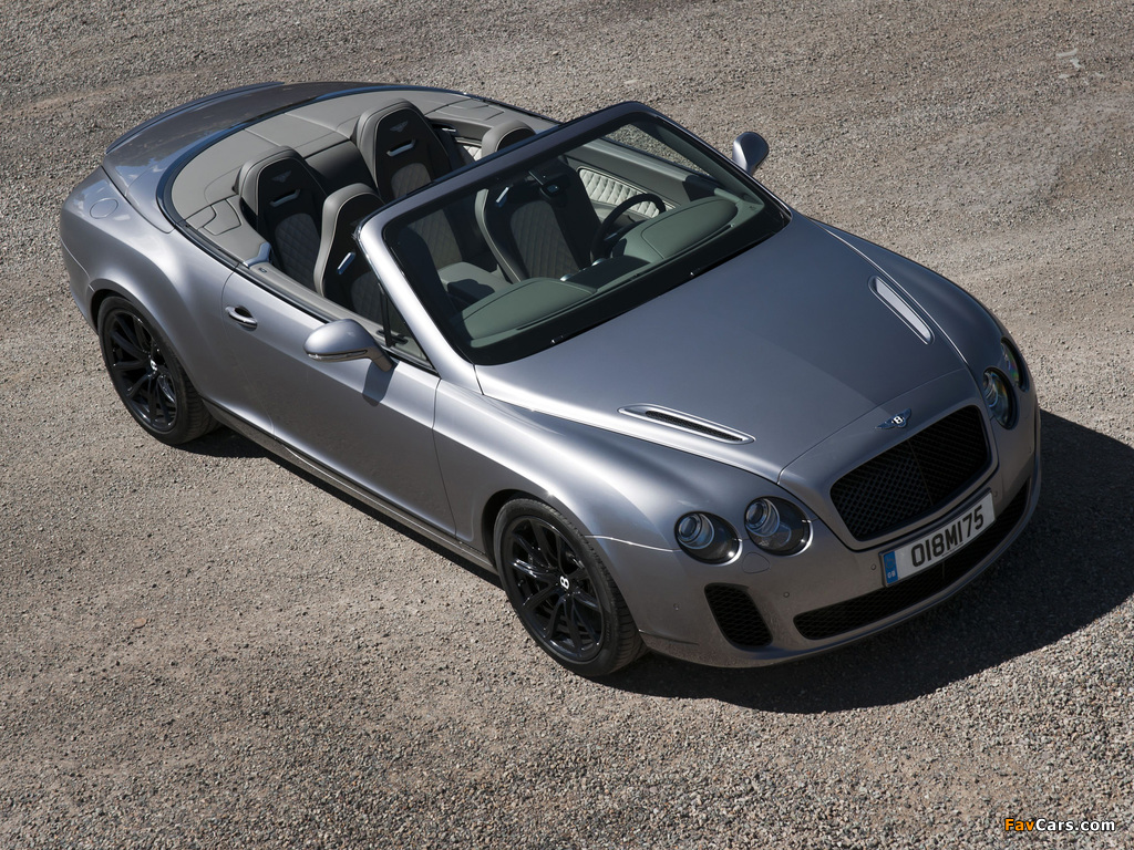 Bentley Continental Supersports Convertible 2010–11 wallpapers (1024 x 768)