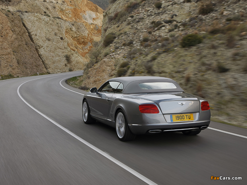 Bentley Continental GT Convertible 2011–15 wallpapers (800 x 600)