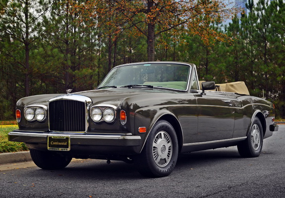 Images of Bentley Continental Convertible 1984–89