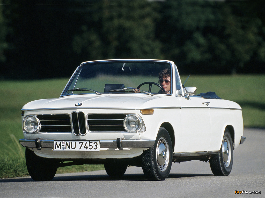 BMW 1600-2 Cabriolet (E10) 1967–71 wallpapers (1024 x 768)