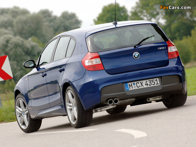 BMW 130i 5-door M Sports Package (E87) 2005 photos (640 x 480)