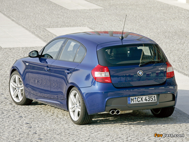 BMW 130i 5-door M Sports Package (E87) 2005 pictures (640 x 480)