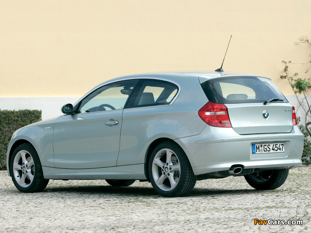 BMW 120i 3-door (E81) 2007–11 photos (640 x 480)