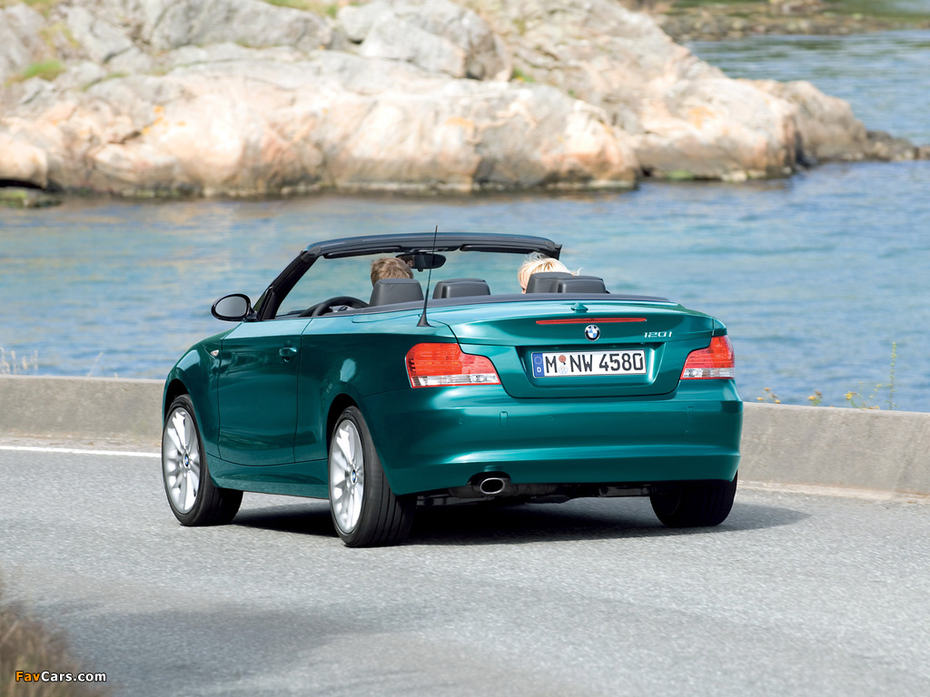 BMW 120i Cabrio (E88) 2008–10 images (1024 x 768)