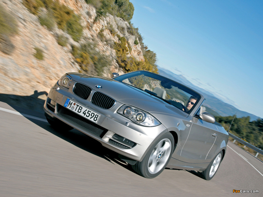 BMW 125i Cabrio (E88) 2008–10 images (1024 x 768)