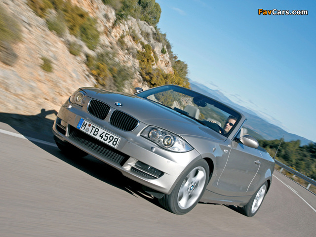 BMW 125i Cabrio (E88) 2008–10 images (640 x 480)