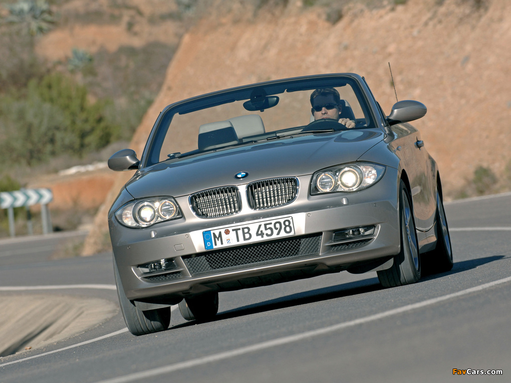 BMW 125i Cabrio (E88) 2008–10 images (1024 x 768)