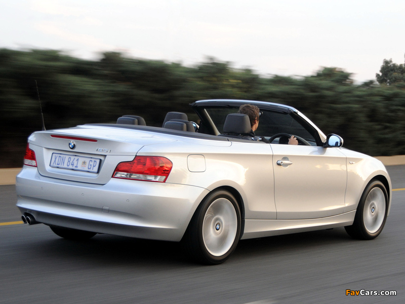 BMW 125i Cabrio ZA-spec (E88) 2008–10 photos (800 x 600)