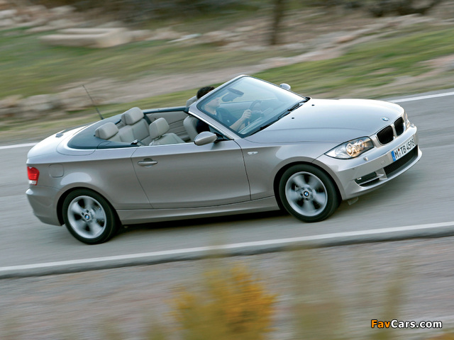 BMW 125i Cabrio (E88) 2008–10 photos (640 x 480)