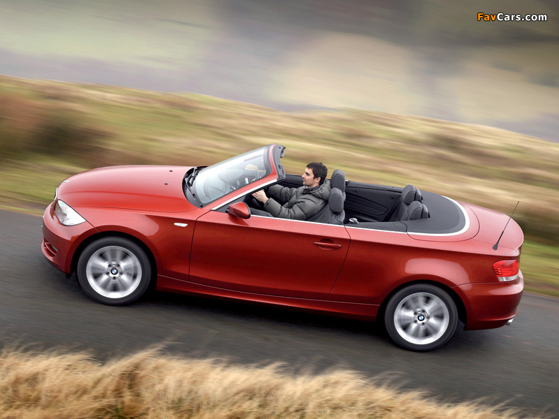 BMW 125i Cabrio UK-spec (E88) 2008–10 photos (800 x 600)