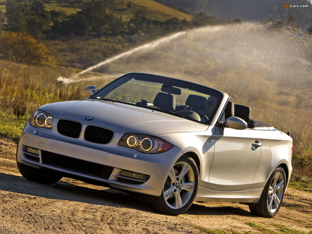 BMW 128i Cabrio US-spec (E88) 2008–10 pictures (1280 x 960)