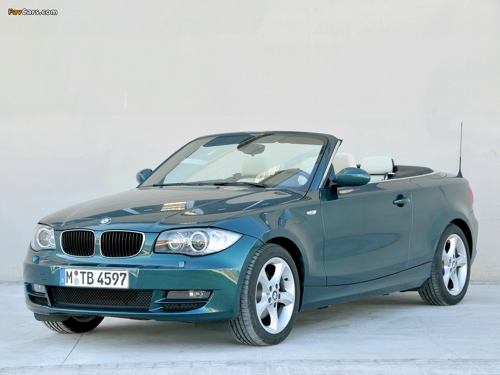 BMW 125i Cabrio (E88) 2008–10 pictures (1024 x 768)