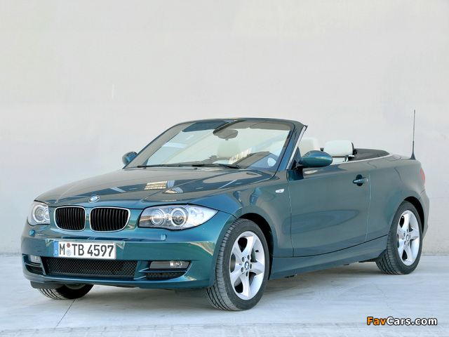 BMW 125i Cabrio (E88) 2008–10 pictures (640 x 480)