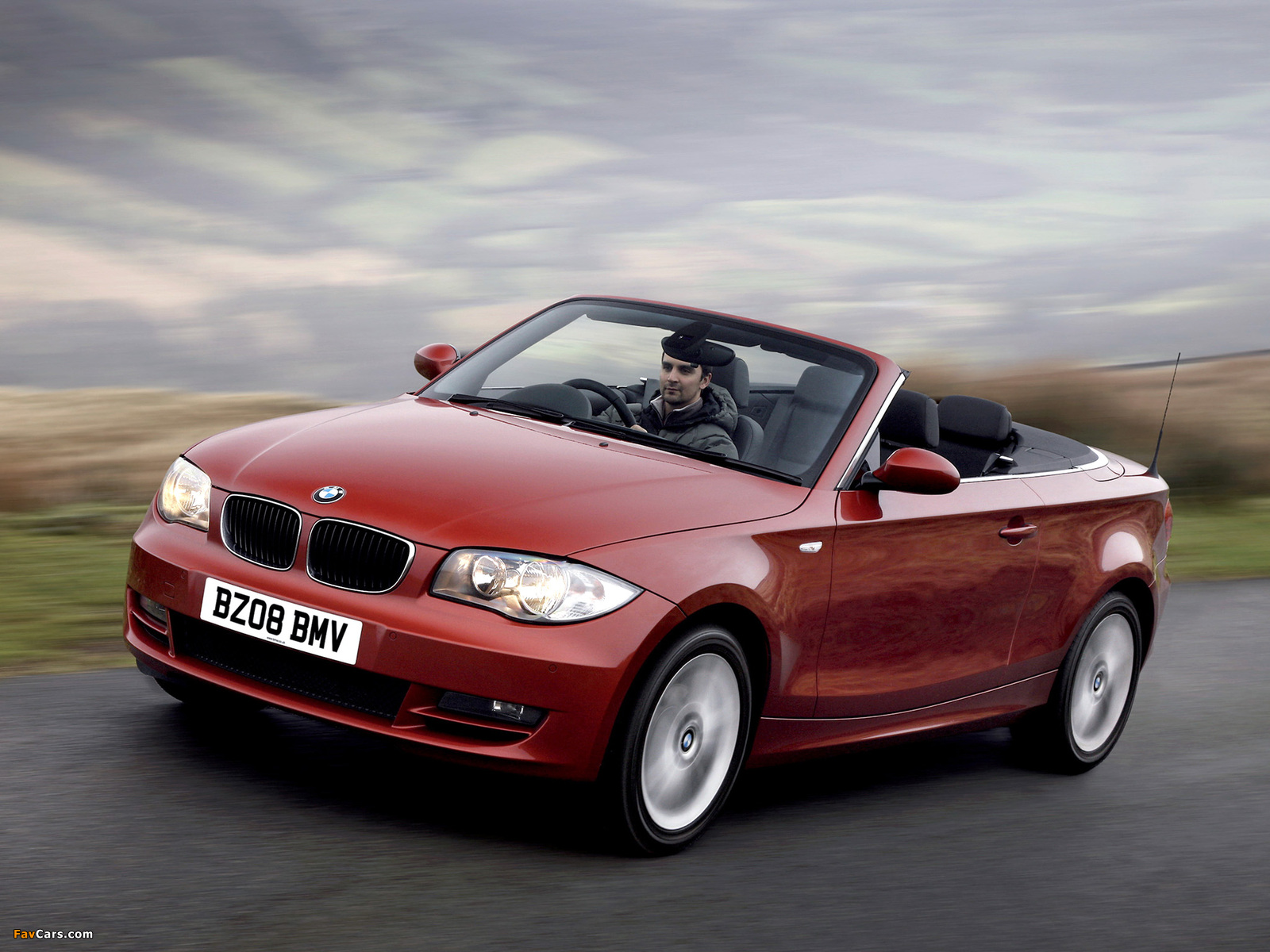 BMW 125i Cabrio UK-spec (E88) 2008–10 wallpapers (1600 x 1200)