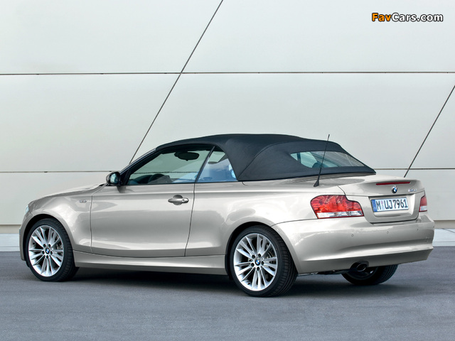 BMW 123d Cabrio (E88) 2008–10 wallpapers (640 x 480)