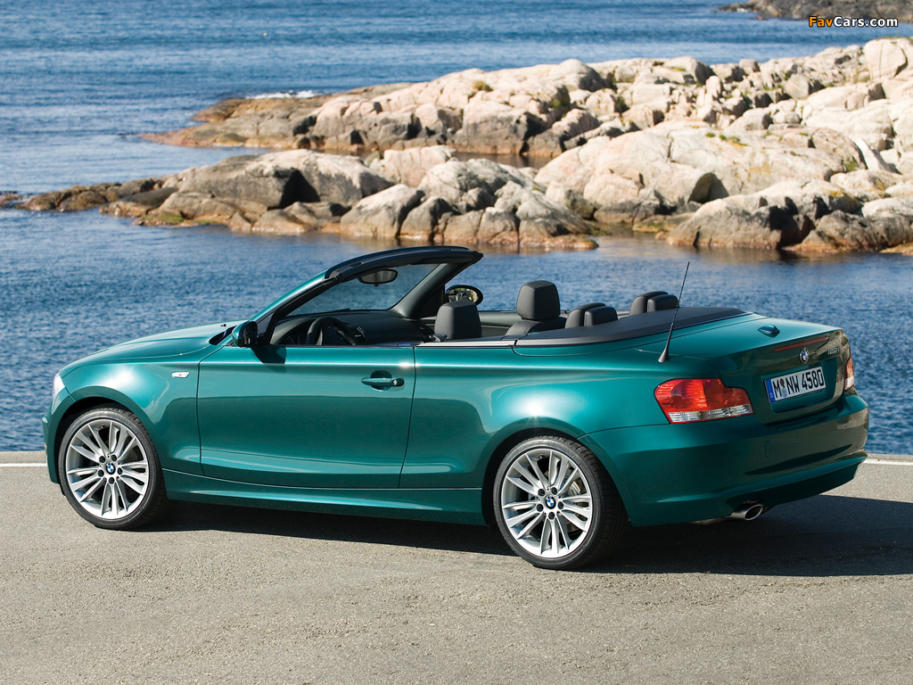 BMW 120i Cabrio (E88) 2008–10 wallpapers (1024 x 768)