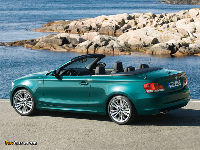 BMW 120i Cabrio (E88) 2008–10 wallpapers (640 x 480)