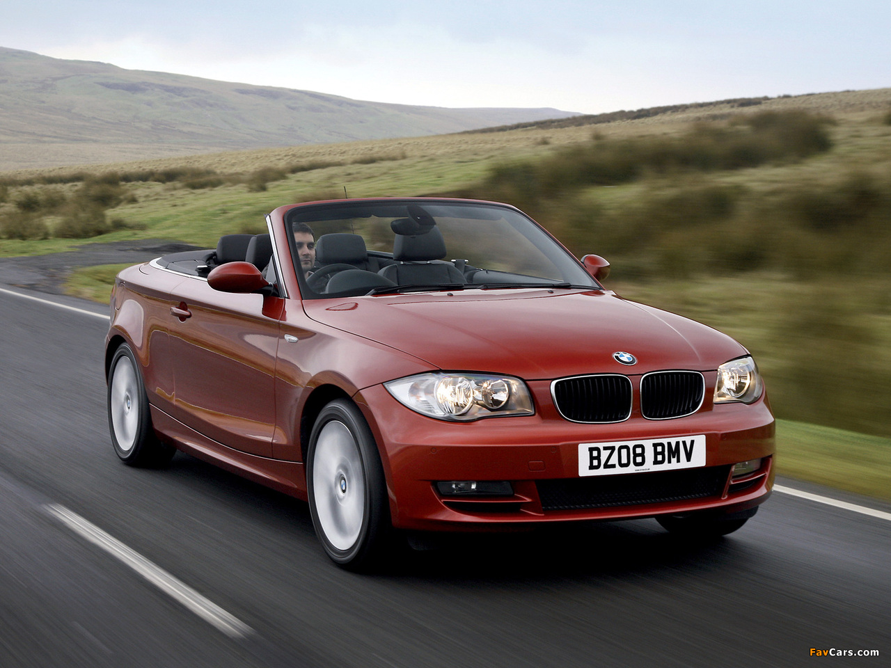 BMW 125i Cabrio UK-spec (E88) 2008–10 wallpapers (1280 x 960)