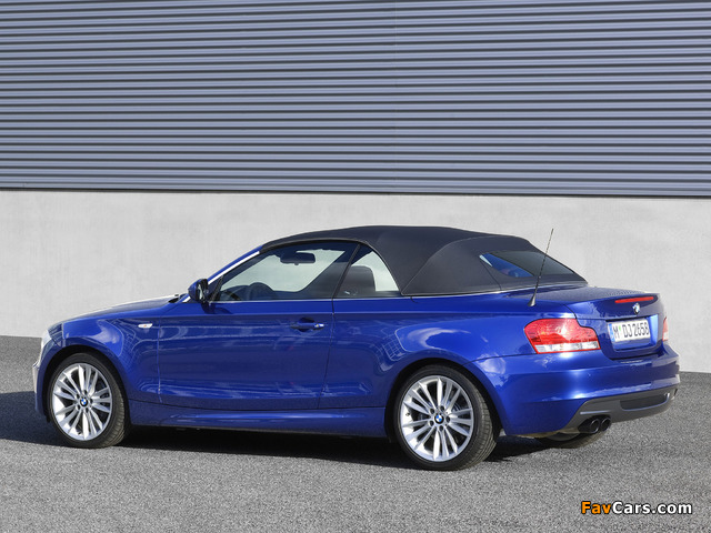 BMW 135i Cabrio (E88) 2008–10 wallpapers (640 x 480)