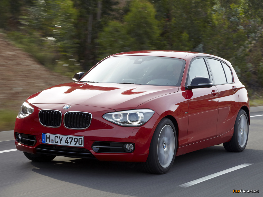 BMW 118i 5-door Sport Line (F20) 2011 images (1024 x 768)