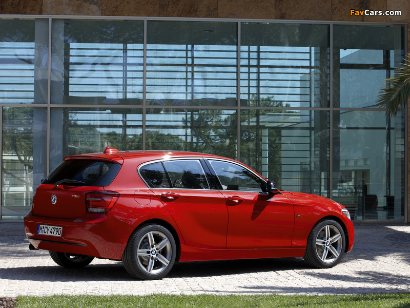 BMW 118i 5-door Sport Line (F20) 2011 images (800 x 600)