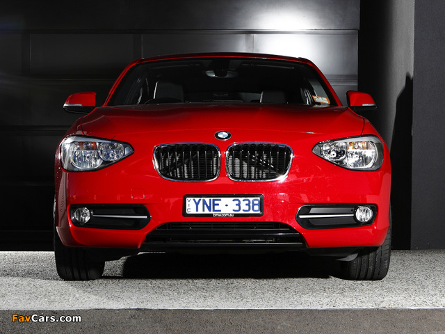 BMW 118d 5-door Sport Line AU-spec (F20) 2011 images (640 x 480)